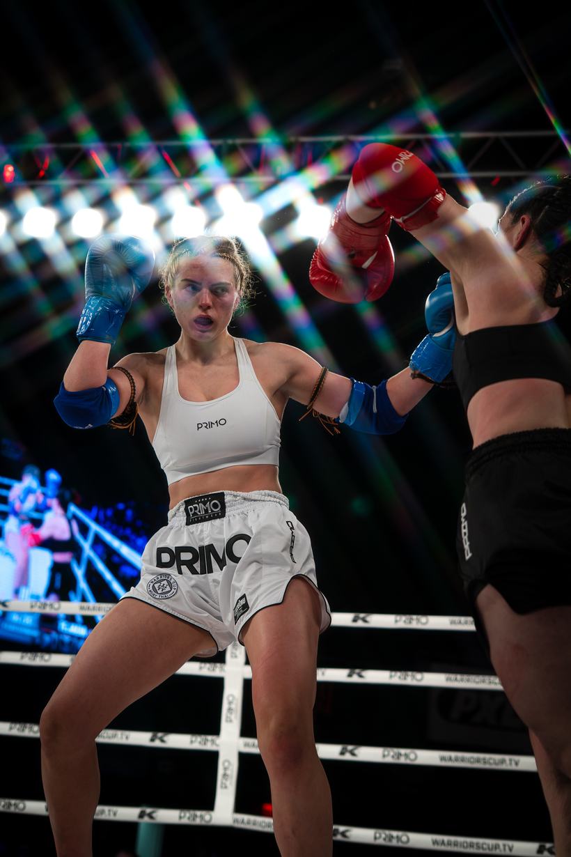 Two fighters facing each other before the first bell